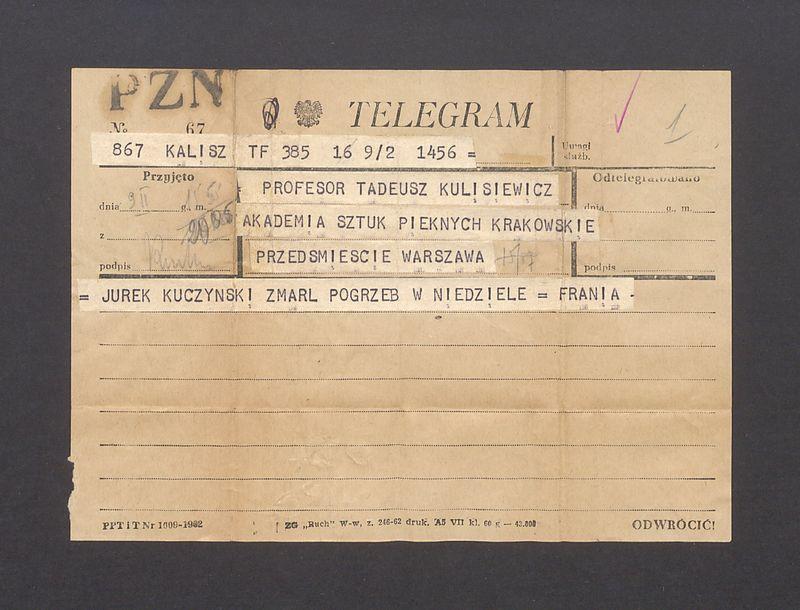 Jurek Kuczynski zmarł pogrzeb w niedzielę = Frania