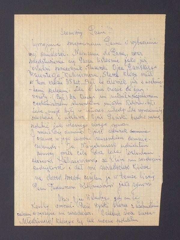 Szanowny Panie! Uprzejmie przepraszam Pana o wybaczenie mej śmiałości [...]