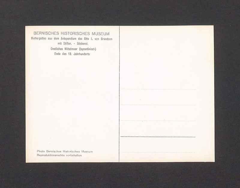 Muttergotes aus dem Antependium des Otto I. von Grandson mit Stifter 