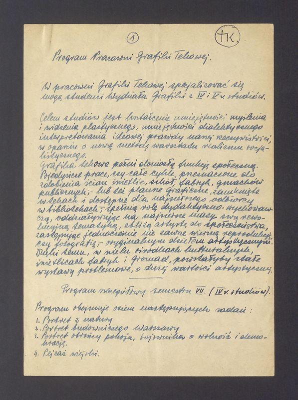 Program Pracowni Grafiki Tekowej