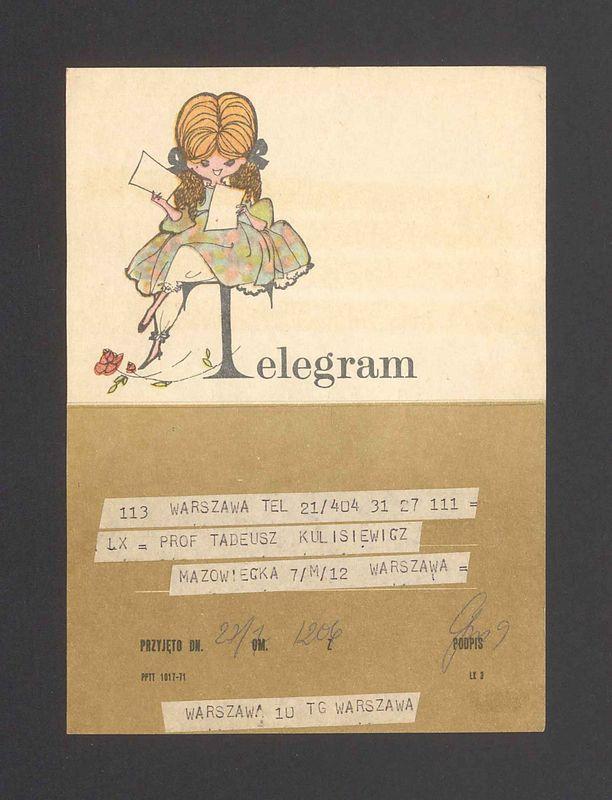 Z okazji wysokiego odznaczenia przesyłam w imieniu władz [...]