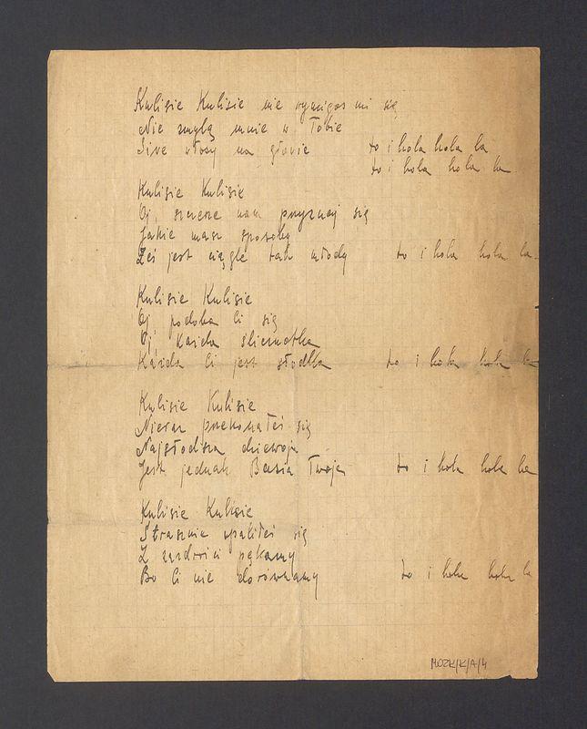 Kulisie, Kulisie [...]