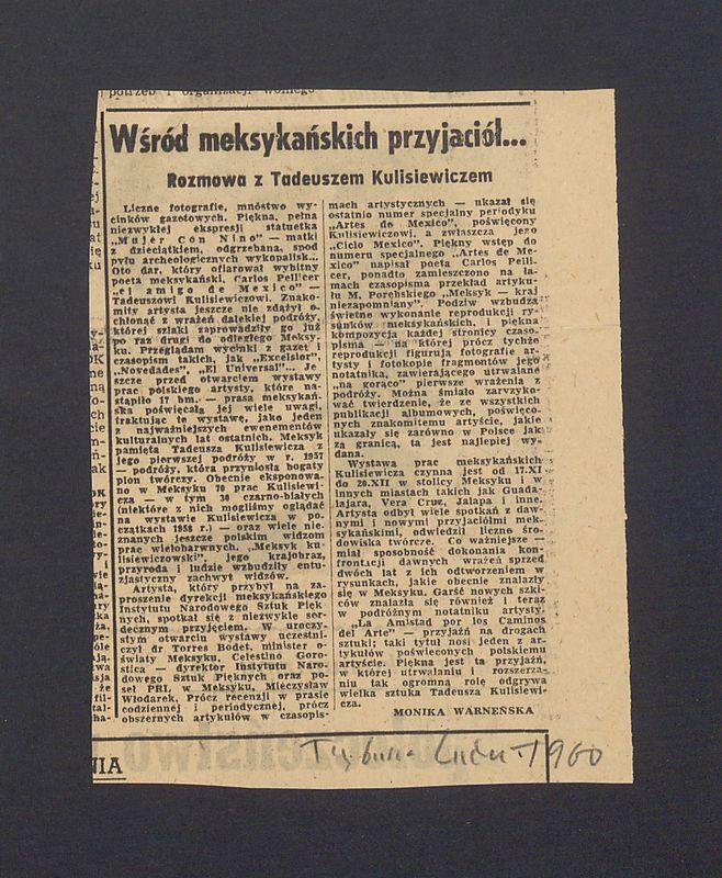 Wśród meksykańskich przyjaciół... Rozmowa z Tadeuszem Kulisiewiczem