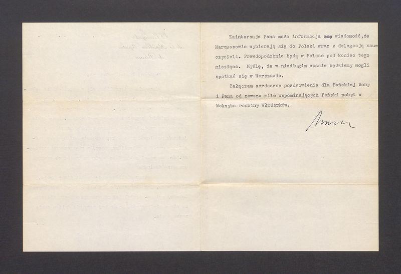 Szanowny Panie Profesorze, Niezwykle ucieszyliśmy się z pocztówki ze Szlembarku [...]