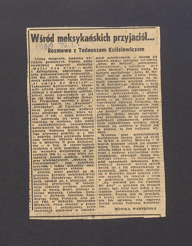 Wśród meksykańskich przyjaciół... Rozmowa z Tadeuszem Kulisiewiczem