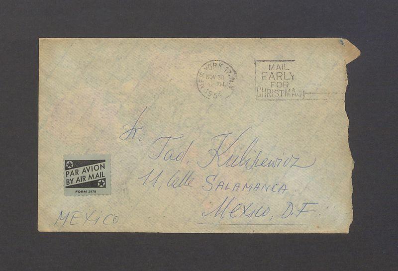 Koperta, adr. Tad. Kulisiewicz