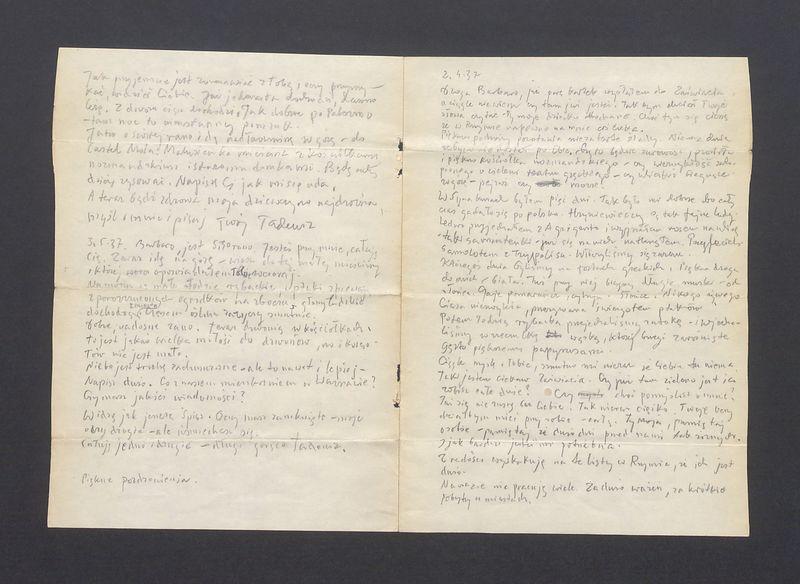 Droga Barbaro, już parę kartek wysłałem [...]