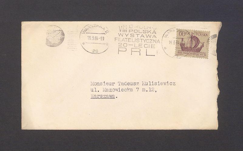 Koperta, nad. Eduardo Espinosa y Prieto, Embajador de Mexico