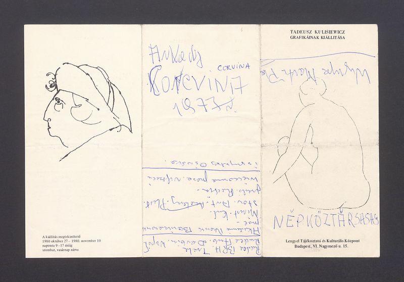 Tadeusz Kulisiewicz. Grafikainak kiallitasa