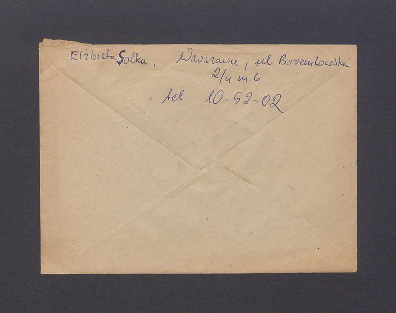 Koperta, nad. Elżbieta Solka