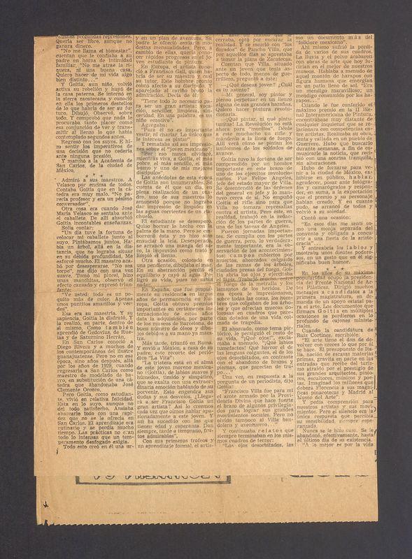 Goitia, el Artista Humilde