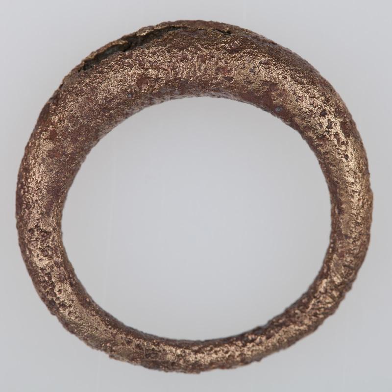 Pierścień brązowy - owalny