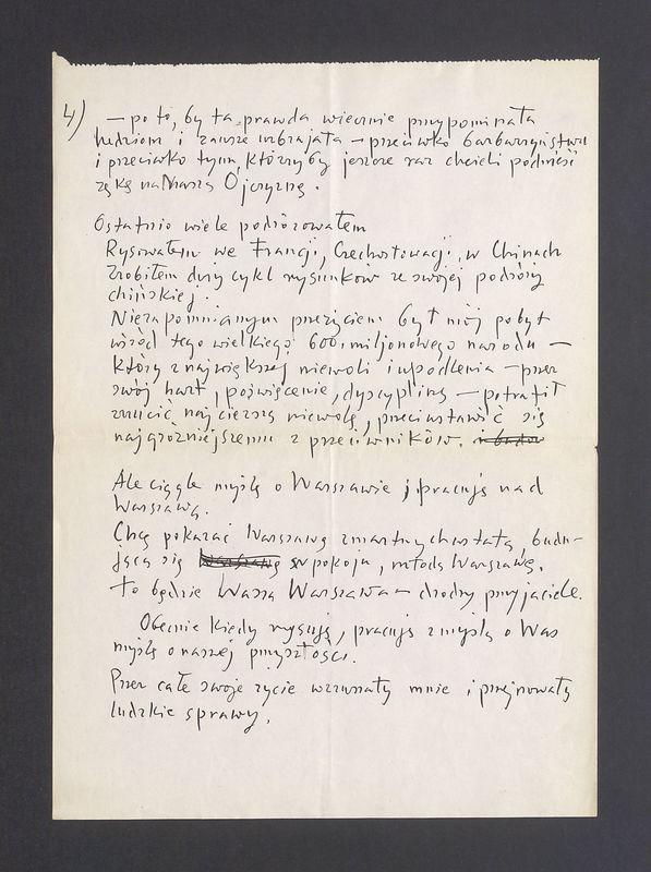 Przemówienie T. Kulisiewicza jako członka Stołecznej Rady Narodowej