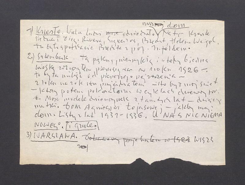 Życiorys artystyczny, cz. 1