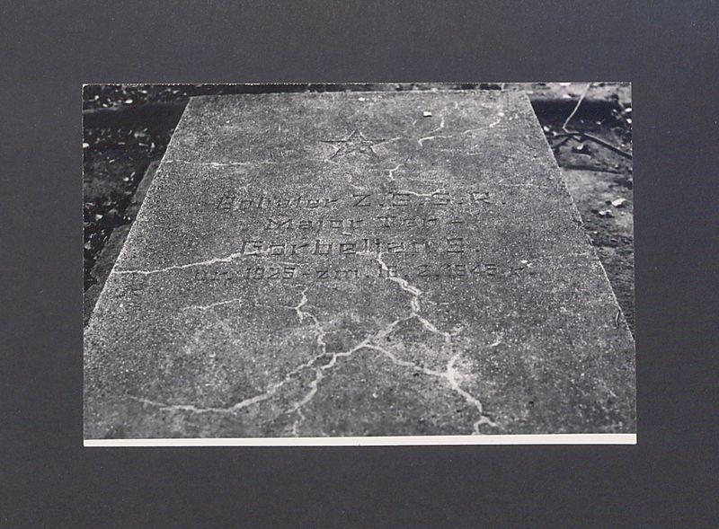 Mogiła. Bohater ZSRR major Ter. Gorbelian S., 1925-1945 r.