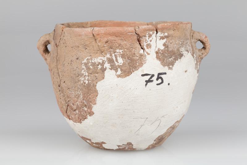 Garnek jajowaty z dwoma uchami 