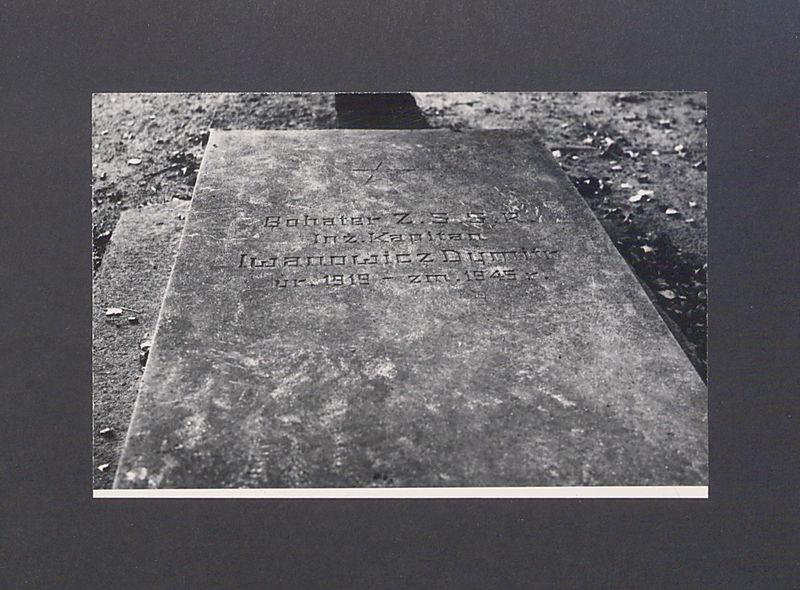 Mogiła. Bohater ZSRR kapitan Dymitr Iwanowicz, 1919-1945r.