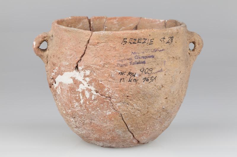 Garnek jajowaty z dwoma uchami 