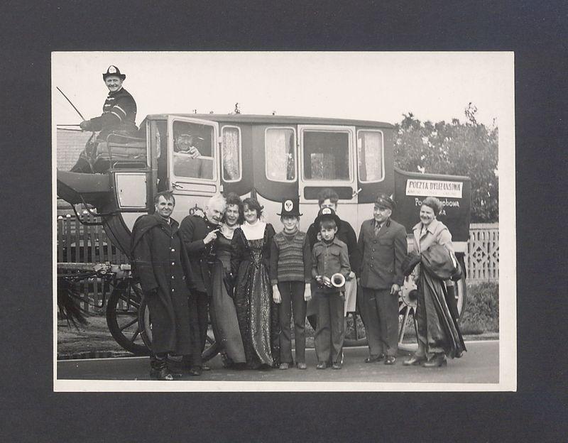 Dyliżans pocztowy na trasie Gniezno – Lednica – Gniezno.