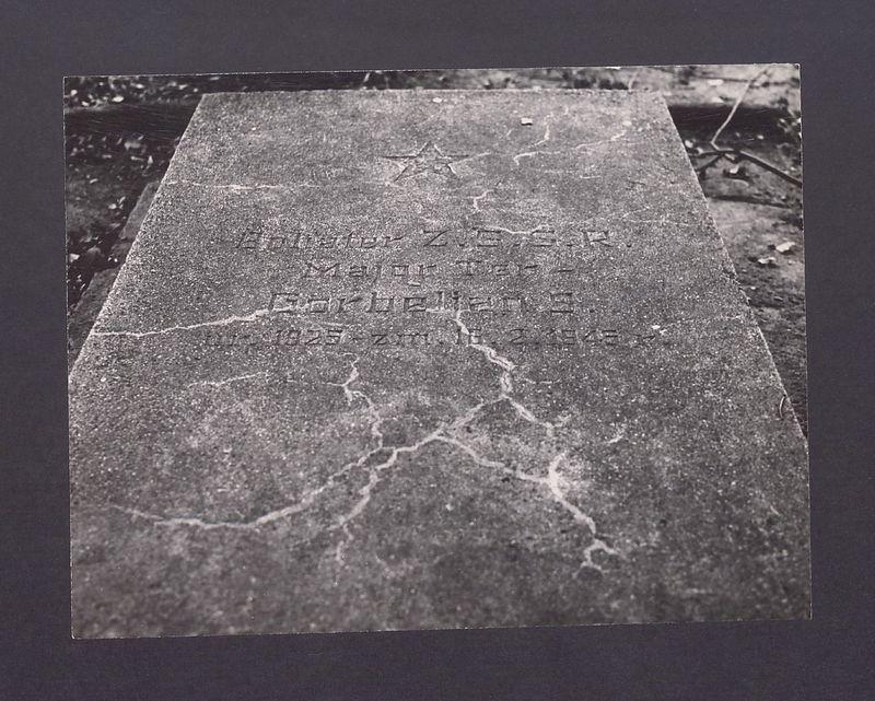 Mogiła. Bohater ZSRR major Ter. Gorbelian S., 1925-1945 r.