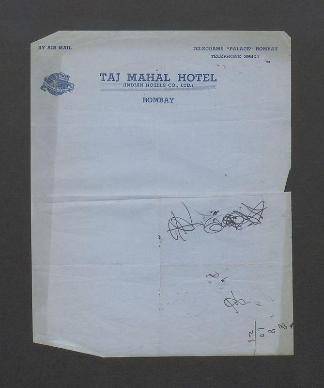 Notatka z Indii - fragment podziękowania