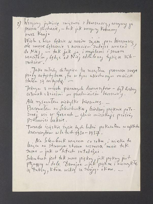 Przemówienie T. Kulisiewicza jako członka Stołecznej Rady Narodowej