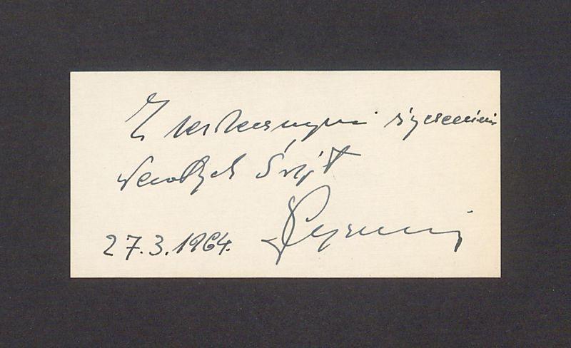 Wizytówka, Józef Cyrankiewicz