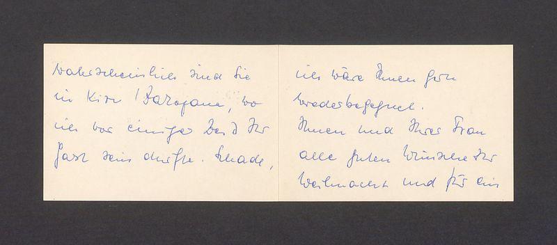 Wizytówka, Dr. Hans-Jurgen Schultze