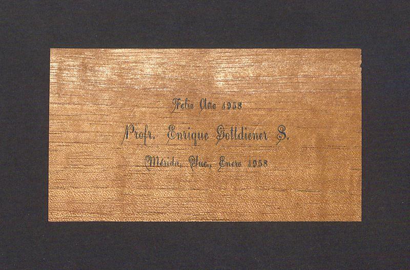 Wizytówka, Profr. Enrique Gottdiener