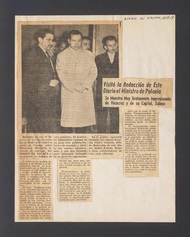 Visito la Redaccion de Este Diario el Ministro de Polonia