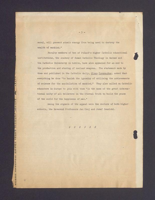 (...) moral, will prevent atomic energy [...]