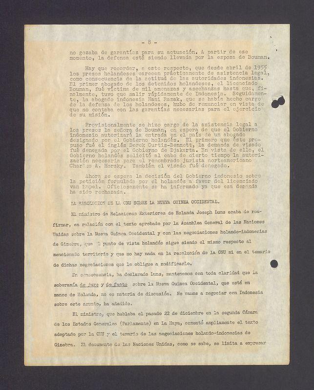 (...) no gozaba de garantias para su actuacion [...]