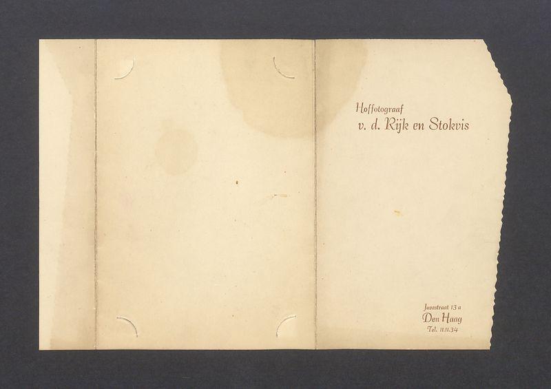 Hoffotograf v. d. Rijk en Stokvis
