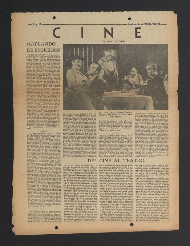 Cine. Hablando de Estrenos