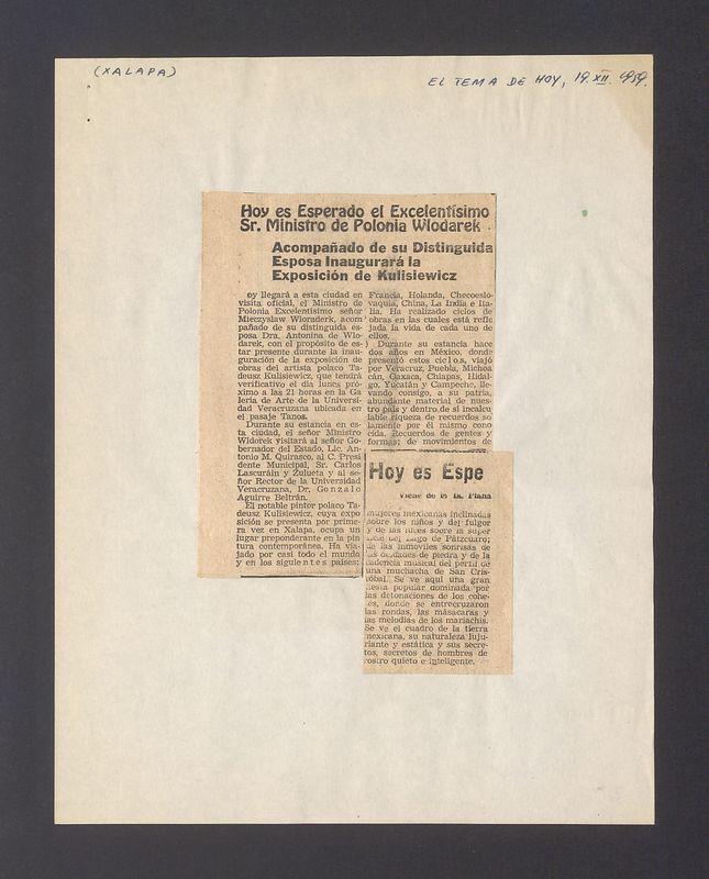 Hoy es Esperado el Excelentisimo Sr. Ministro de Polonia Wlodarek