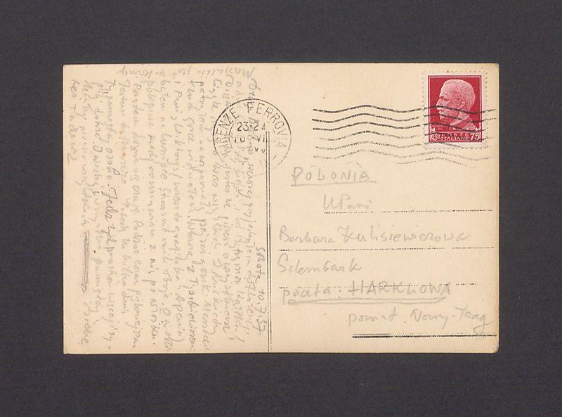 Droga Barbaro, dzisiaj przyjechałem do Florencji [...]