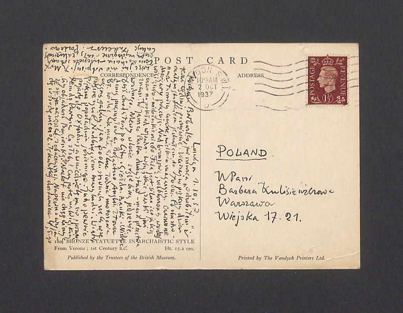 Kochana Barbarko, już muzea "odrobiłem" [...]