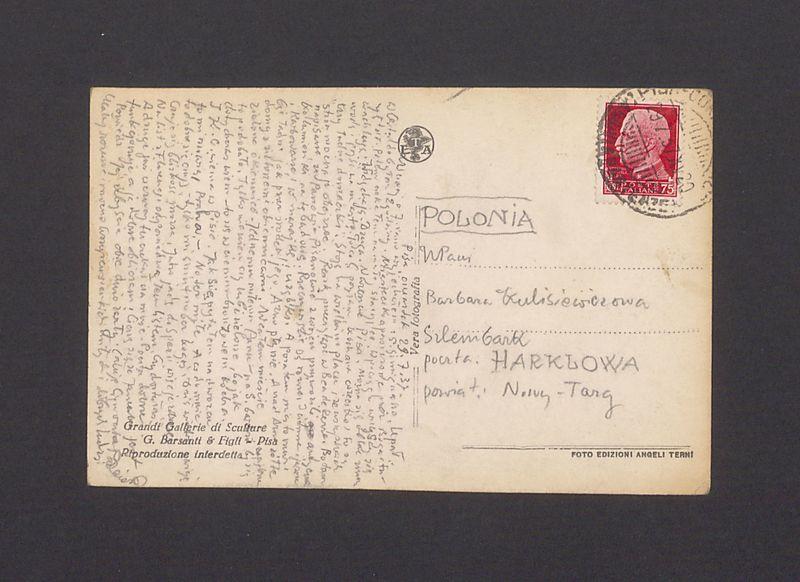 Wczoraj o 7 rano wyjechałem z S. Gimignano [...]