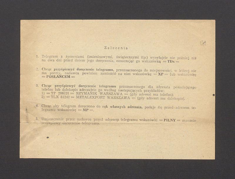 Telegram. Proszę o pilny kontakt [...]