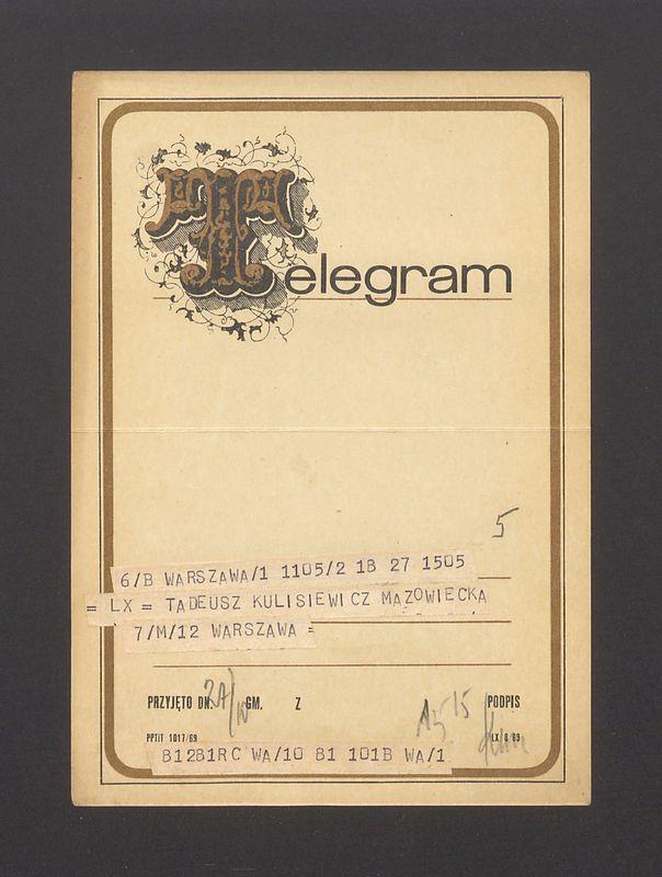 Telegram. Jak najlepsze życzenia imieninowe [...]