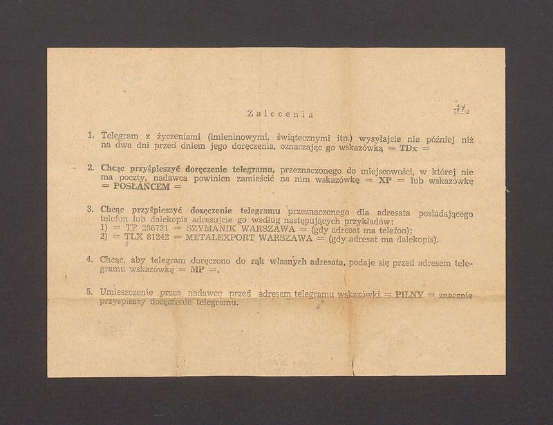 Telegram. Zgodnie z listem wyjazd do Helsinek [...]