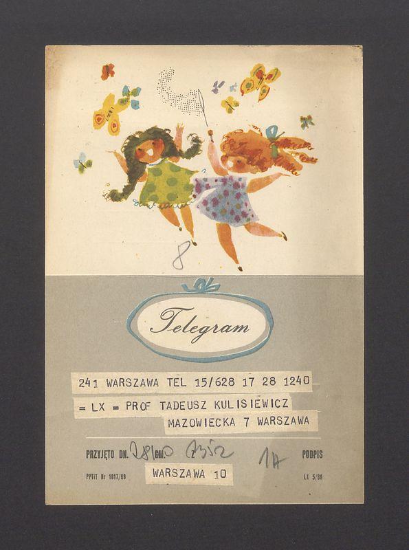 Telegram. Serdeczne uściski dla was obojga [...]