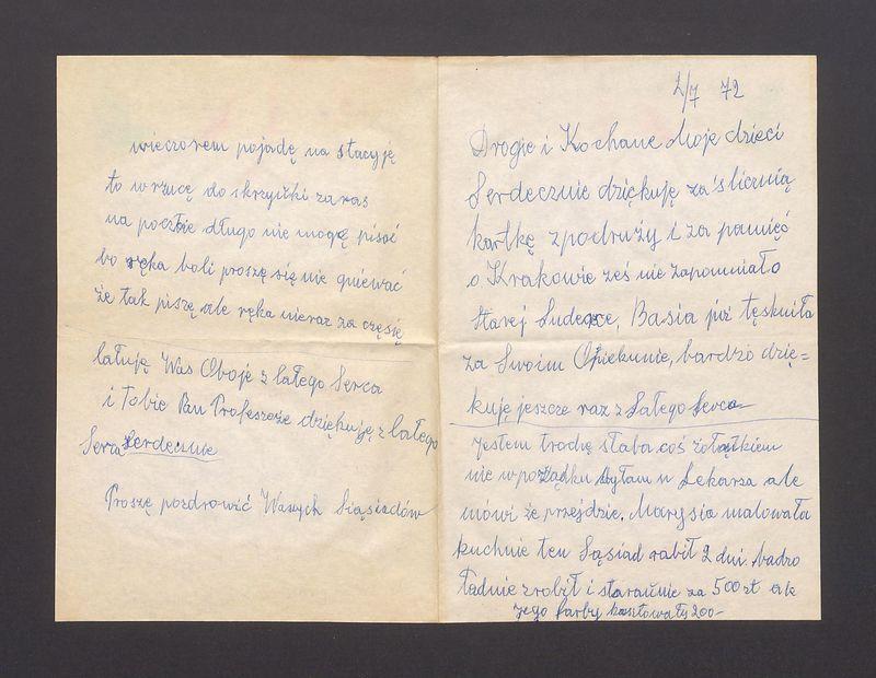 Drogie i Kochane Moje Dzieci Serdecznie dziękuję za śliczną kartkę [...]