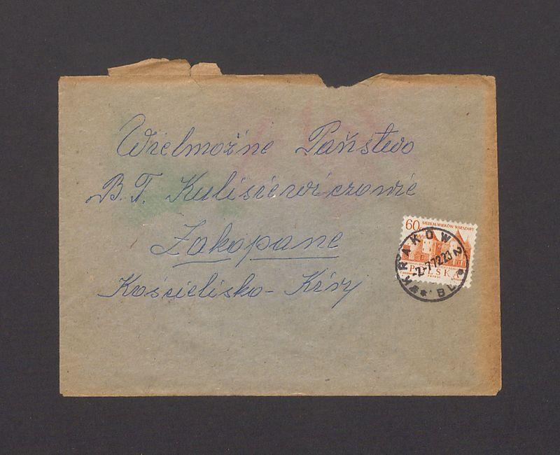 Koperta, nad. Maria Suder