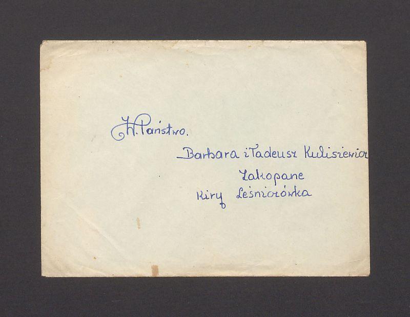 Koperta, nad. Feliks Szlembarski