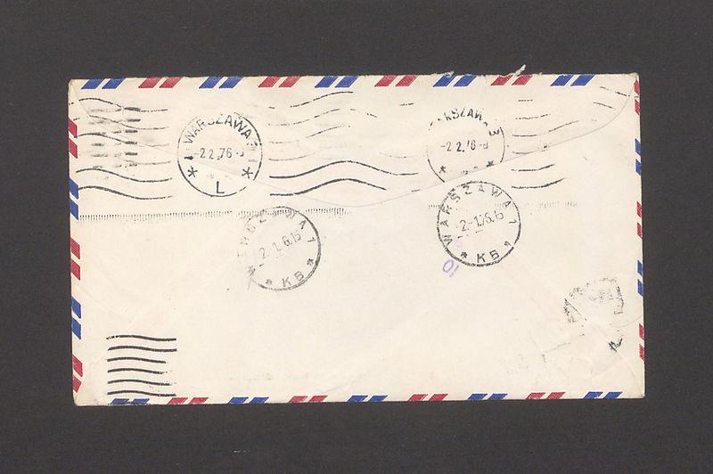 Koperta, adr. W. Państwo Barbara i Tadeusz Kulisiewiczowie