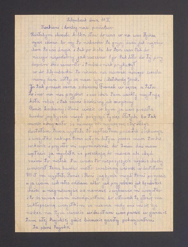 Kochani i drodzy nasi państwo. Hciałabym skreślić kilka słów [...]