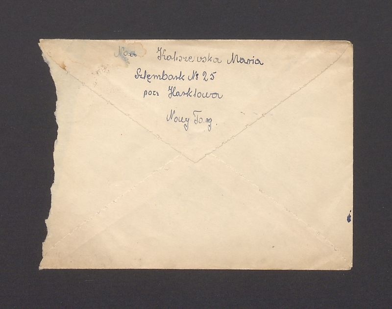 Koperta, nad. Kaliszewska Maria