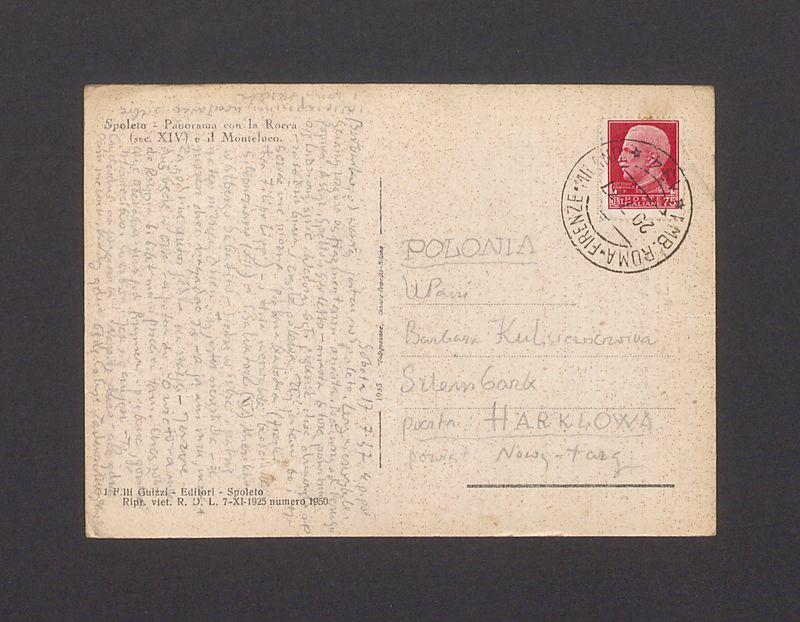 Barbarko, od wczoraj jestem w Spoleto [...]