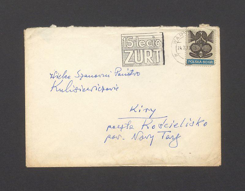 Koperta, nad. M. Stark